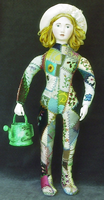 Embroidered cloth doll